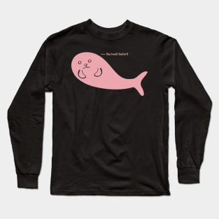 Yoo Hoo Sailor call by Kawaii Cute Seal, Funny Cute Saying, Pink Seal Long Sleeve T-Shirt